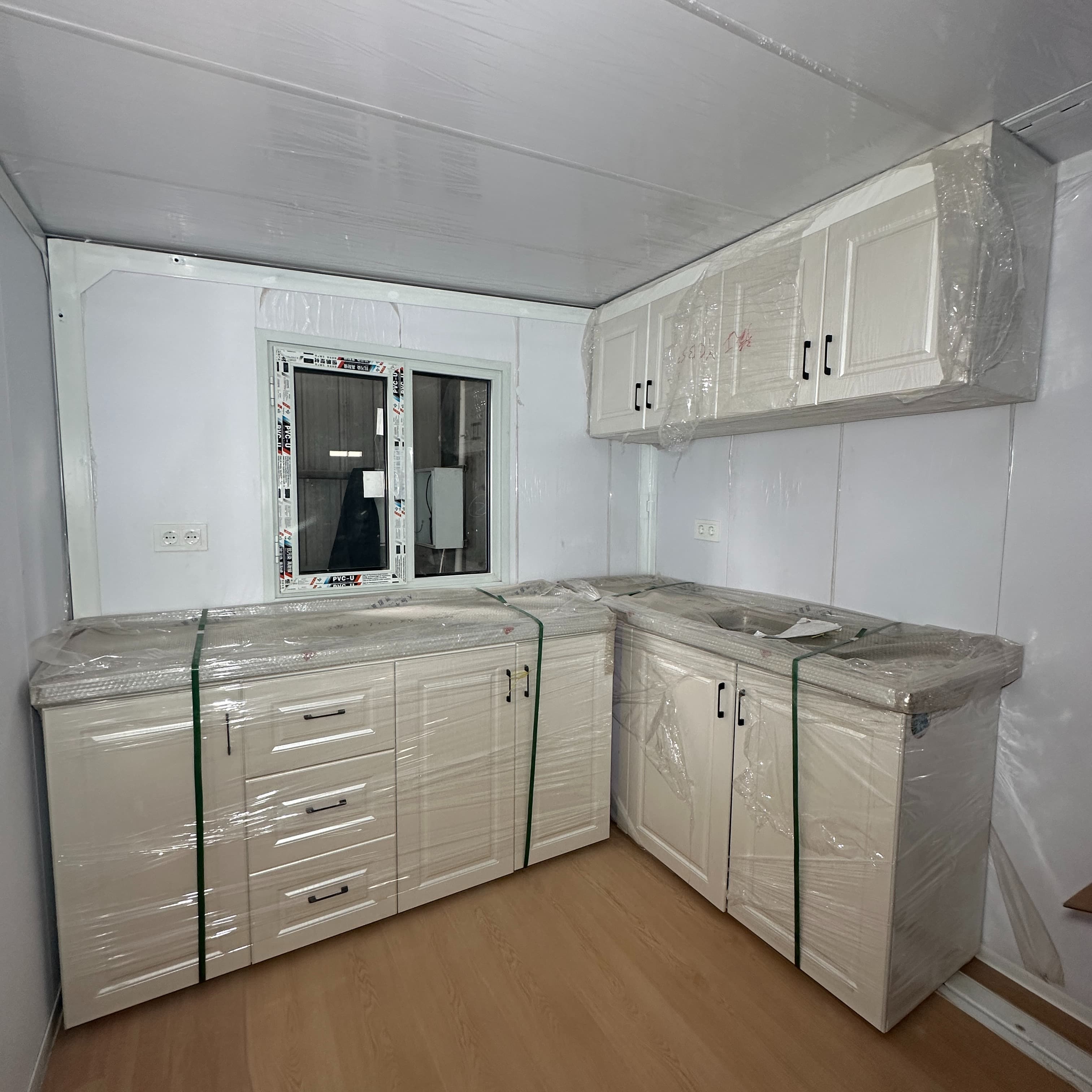 Kitchen area in container house