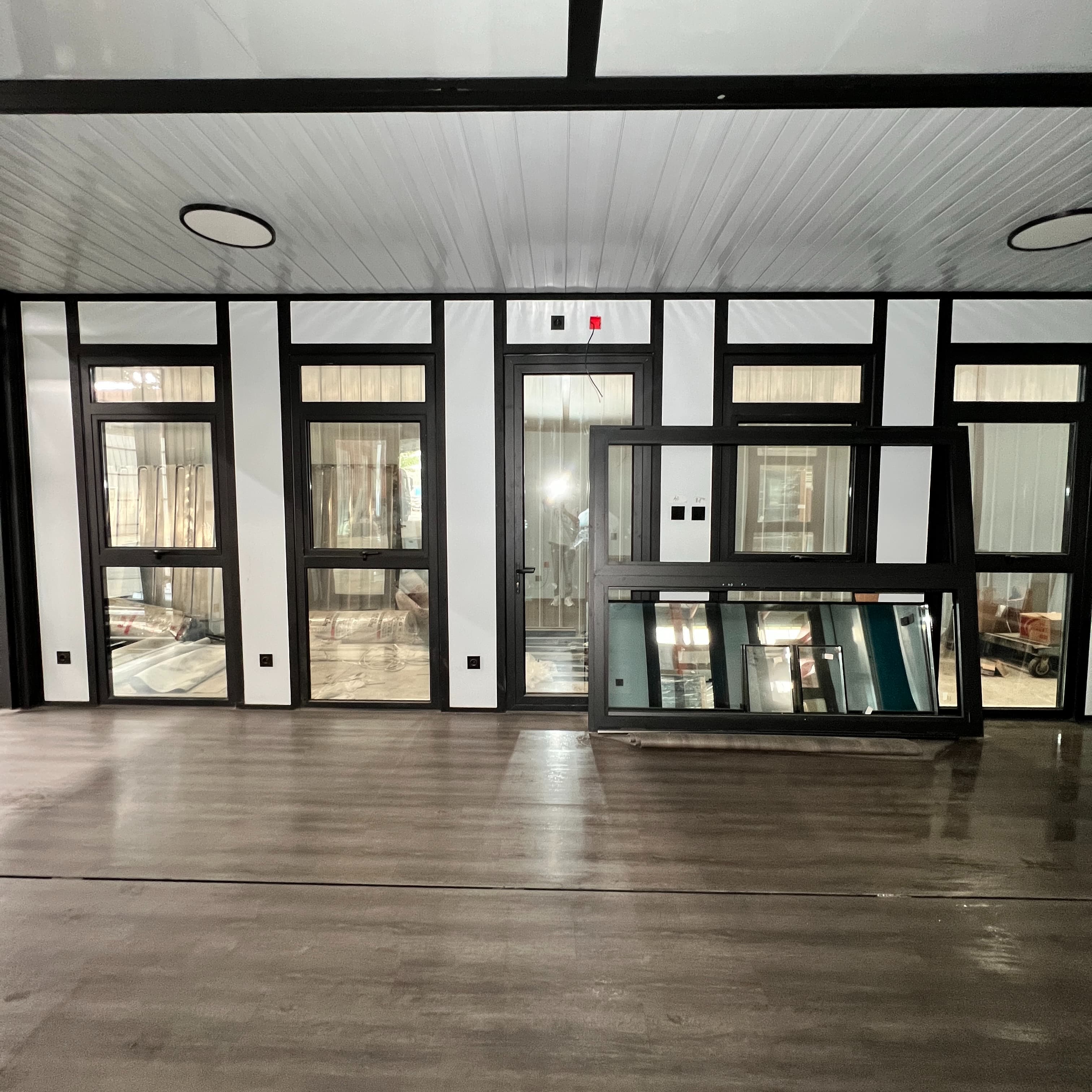 Interior living space of container house