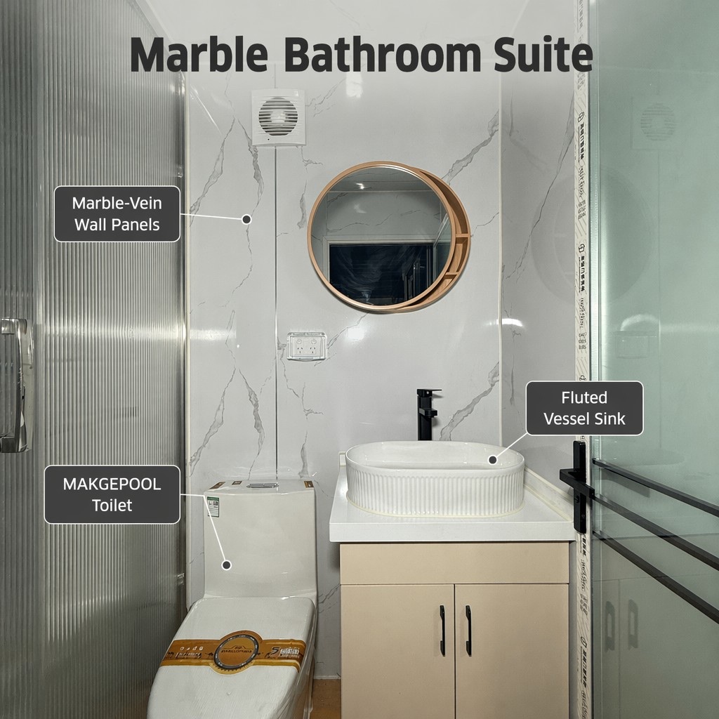 Expandable container house module built for the Asian market at the HUAYING plant