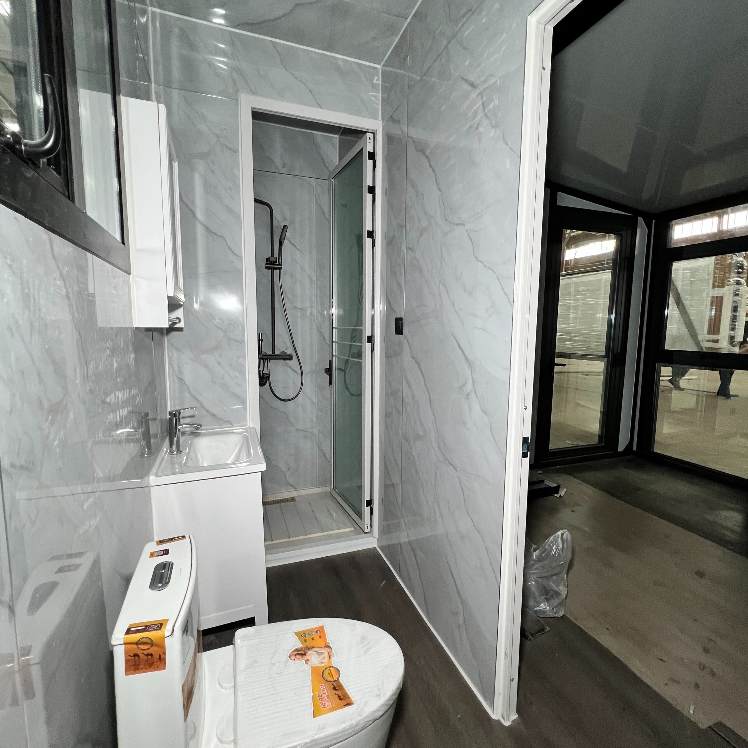 Contemporary Bathroom in Container Home